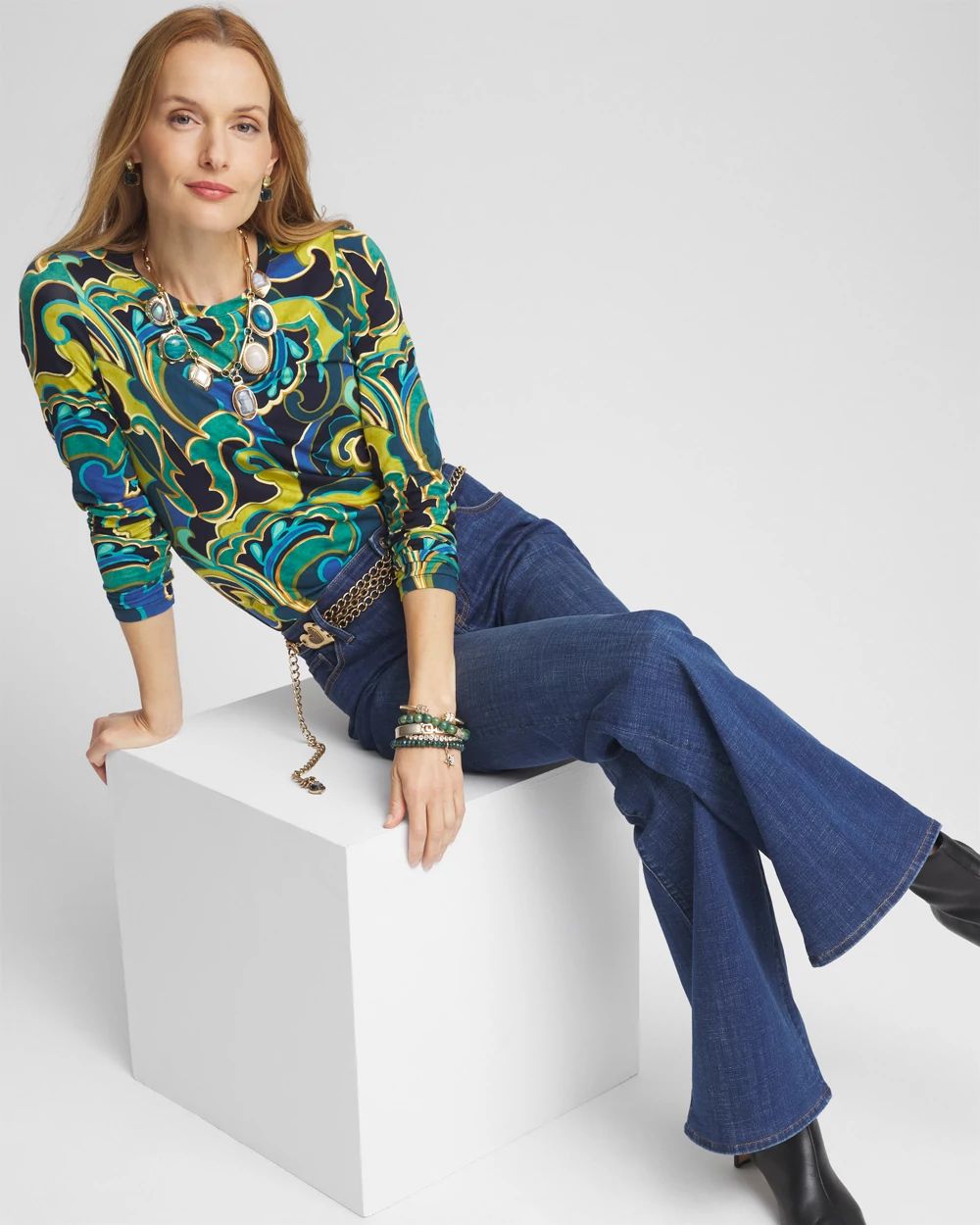 Touch of Cool™ Swirl Layering Tee