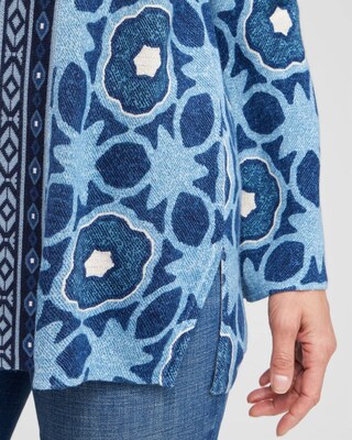 Spun Rayon Double Knit Cardigan
