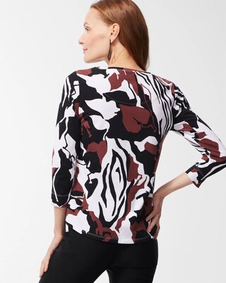 Floral 3/4 Sleeve Perfect Tee