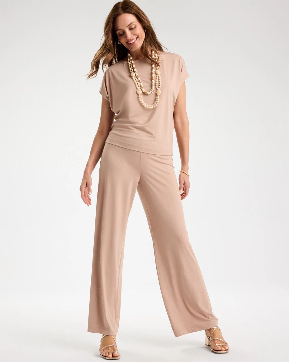 Travelers™ Palm Embossed Knit Pants click to view larger image.