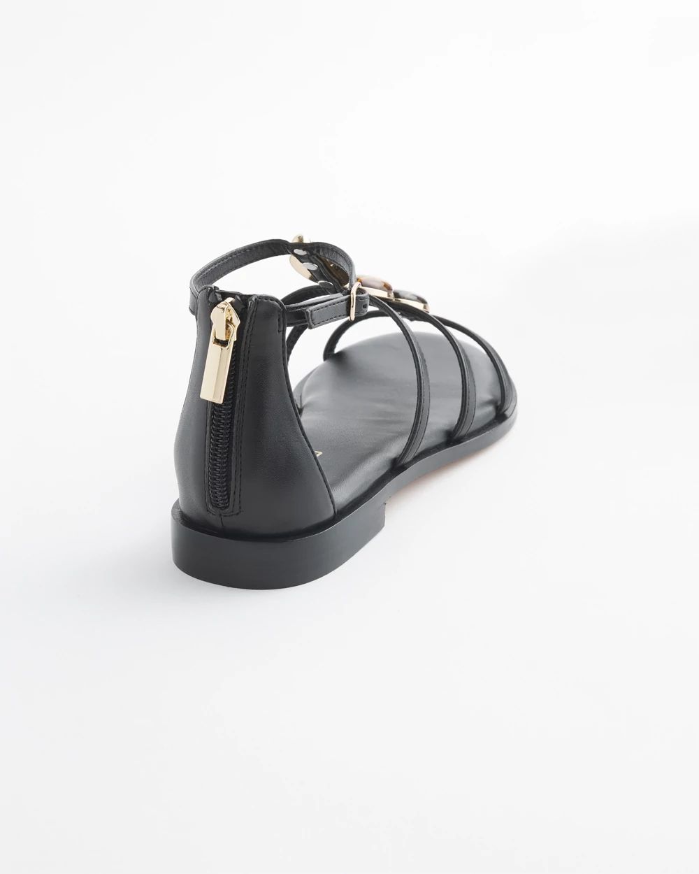 Black Embellished Sandals click to view larger image.