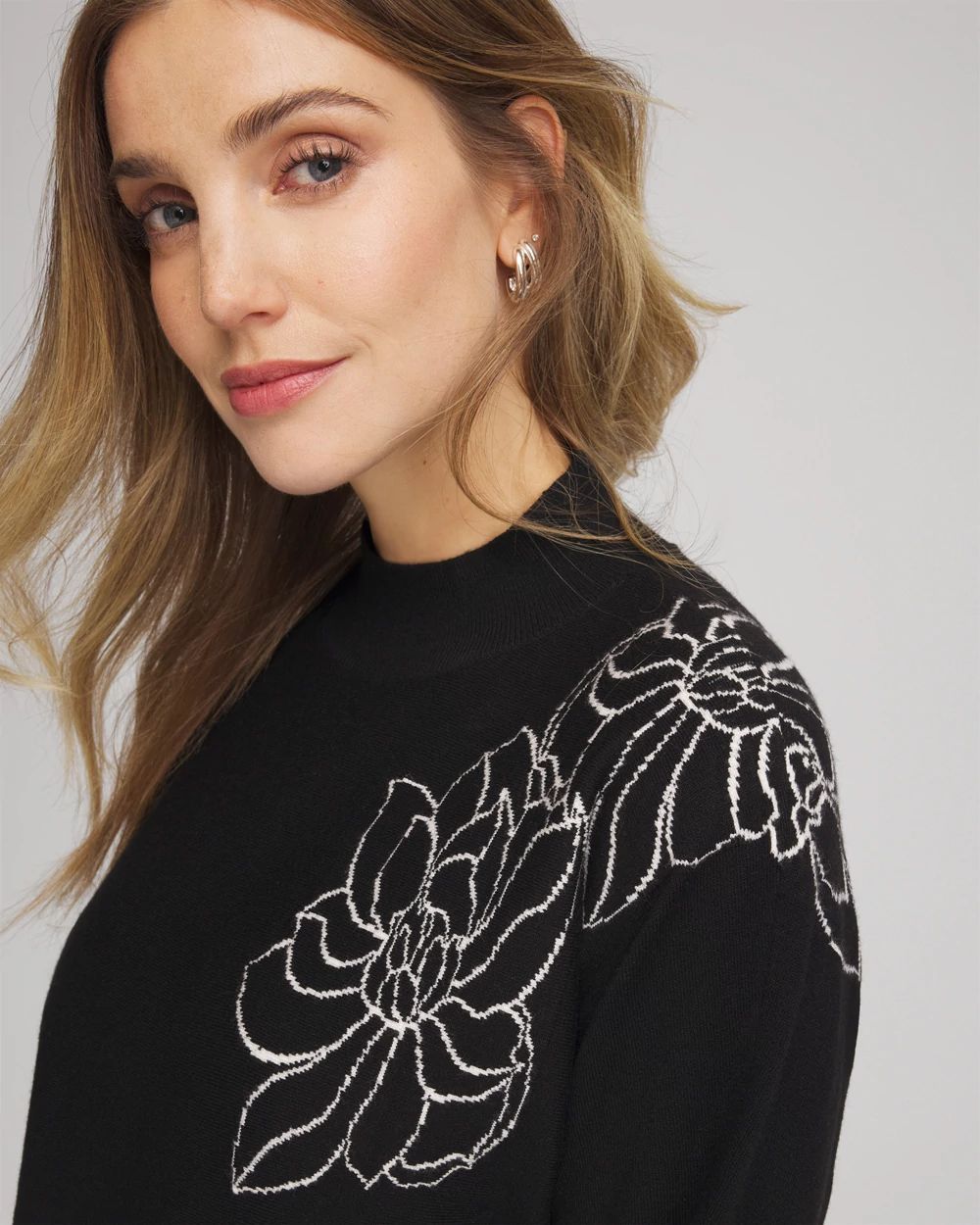 Zenergy® Luxe Intarsia Sweater click to view larger image.