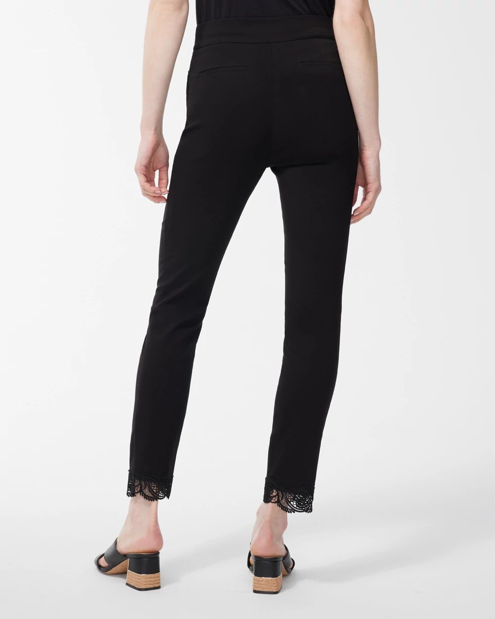Brigitte Lace Trim Ankle Pants
