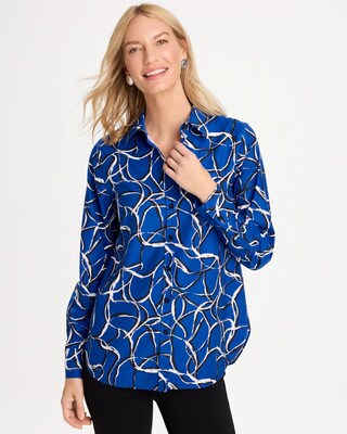 No Iron™ Stretch Printed Shirt