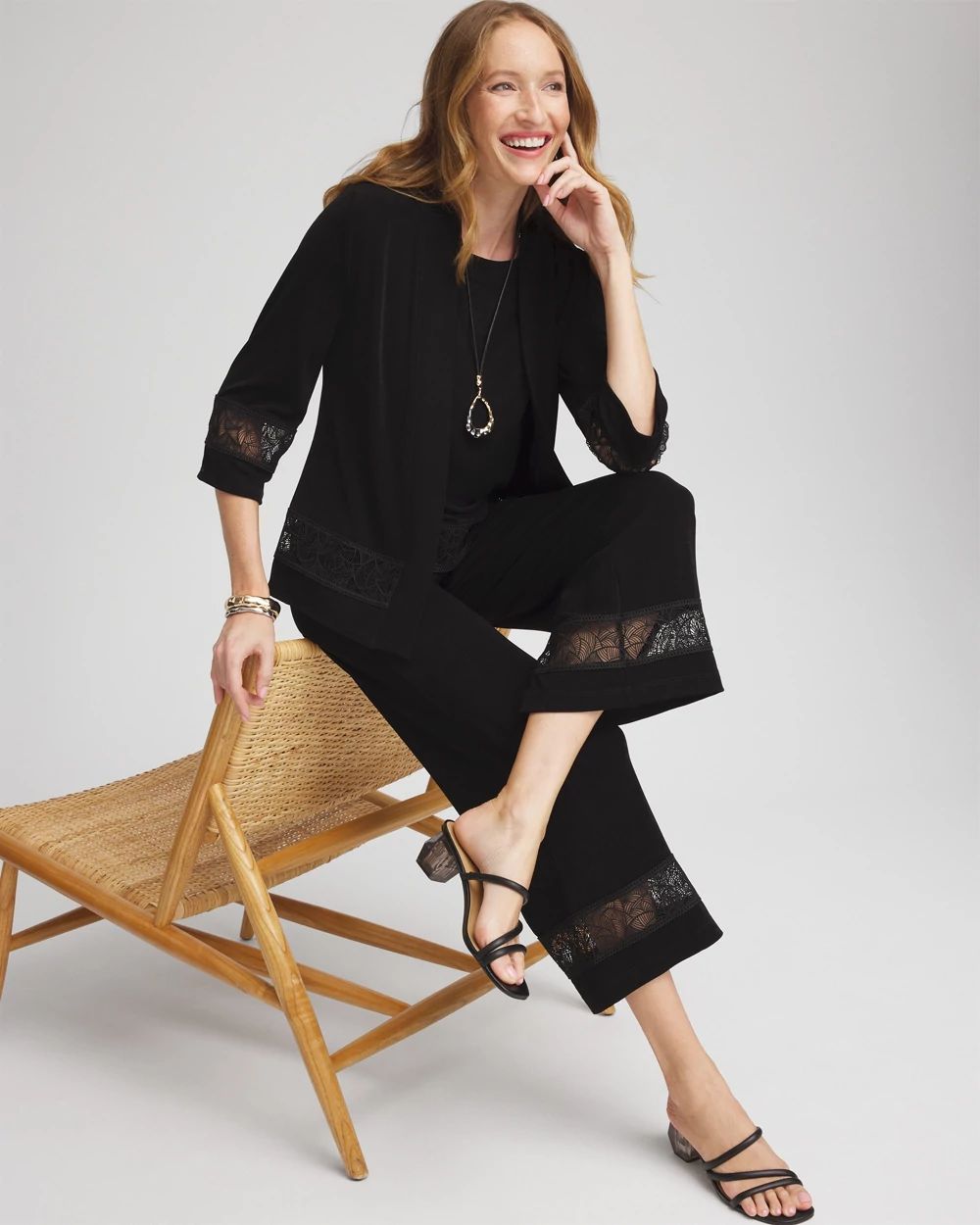 Travelers™ Macrame Trim Cardigan