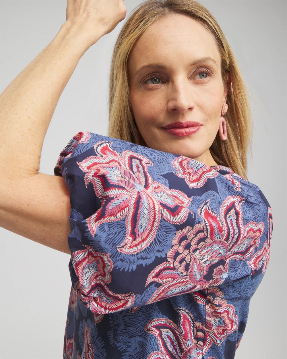 Floral Bubble Hem Top