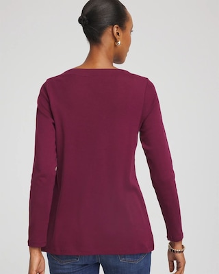 Stretch Cotton Boatneck Tunic