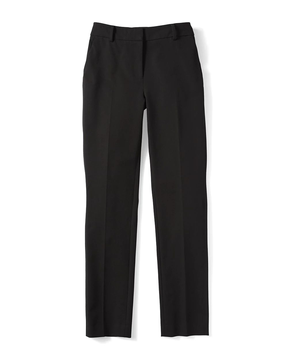 Bi-Stretch Straight-Leg Slim Pants