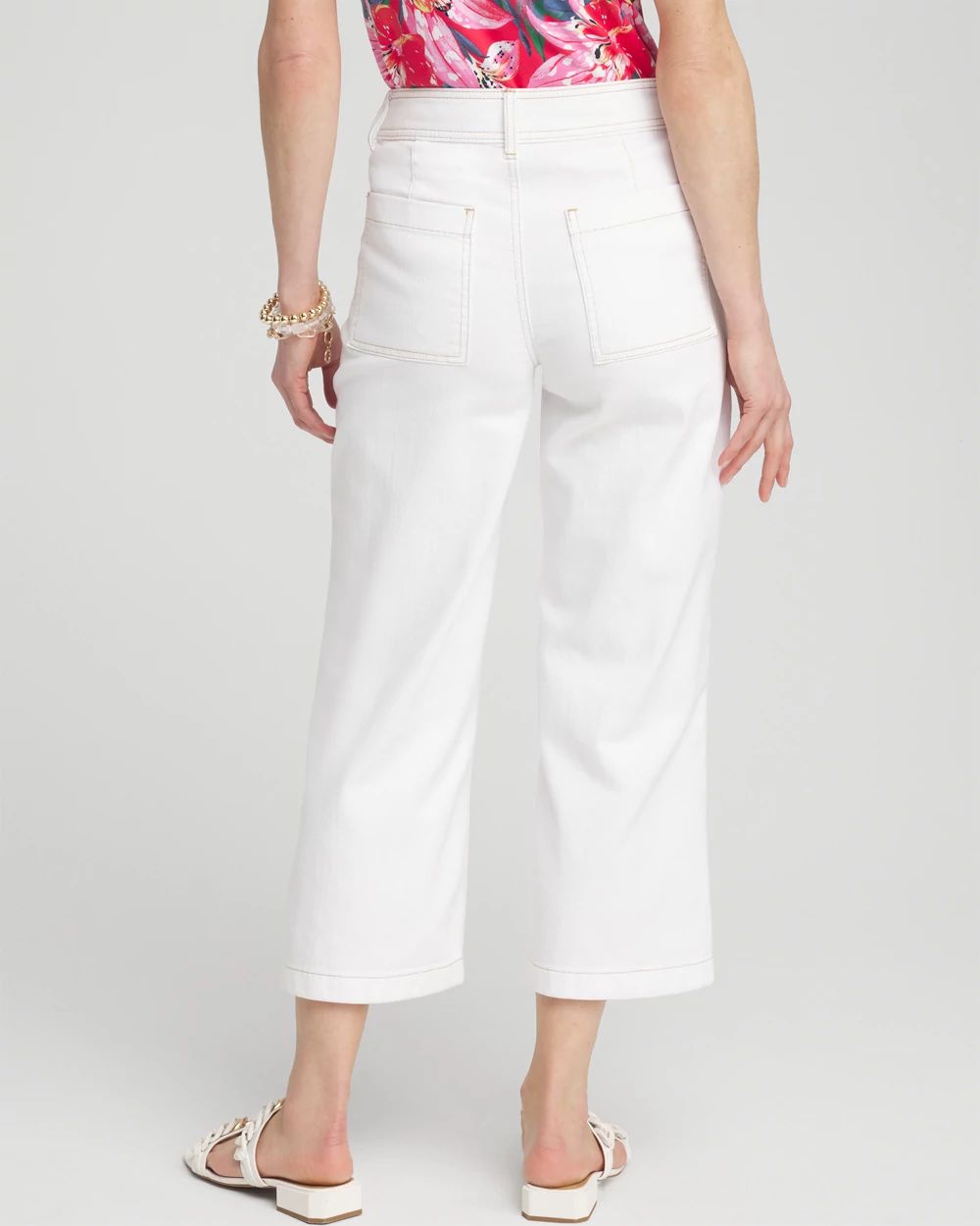 Cropped Wide Leg Jeans
