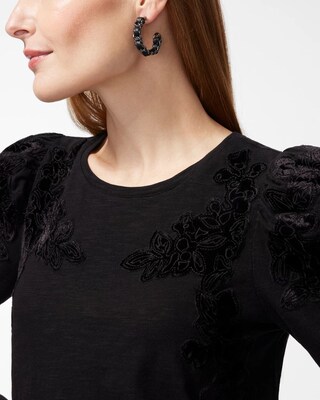 Velvet Applique Top