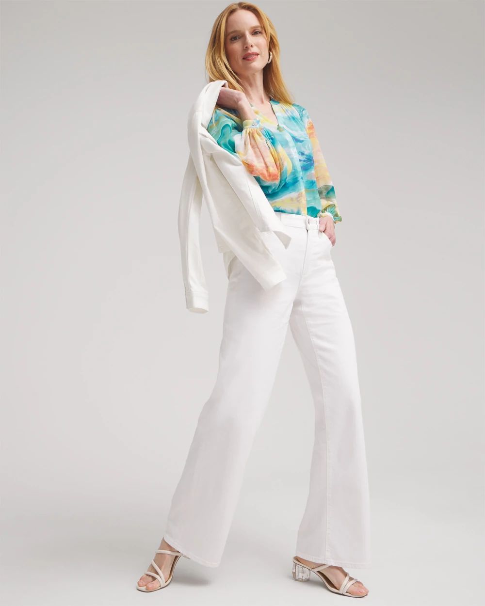 Watercolor Print Blouse