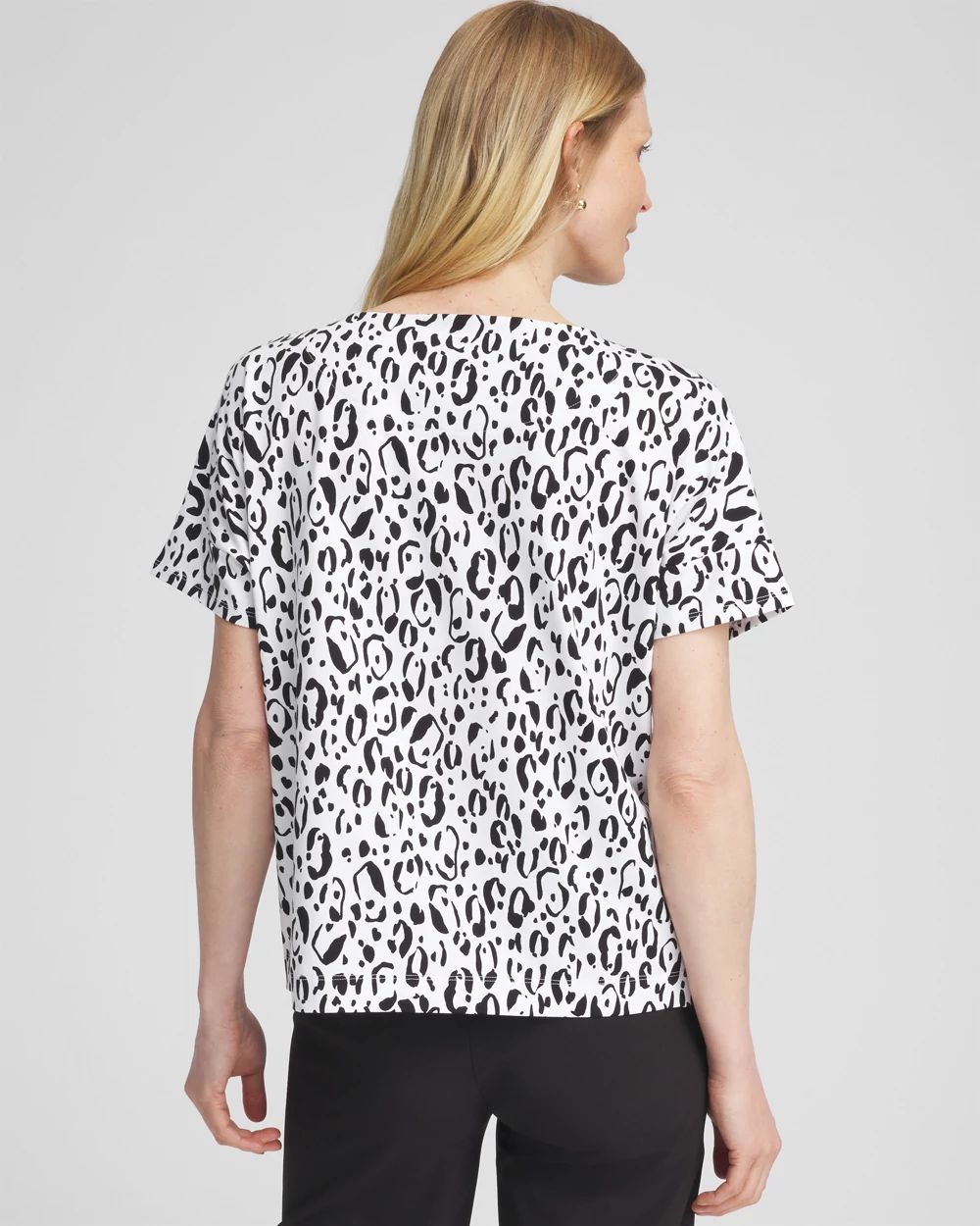 Zenergy® UPF Animal Print Pocket Tee click to view larger image.