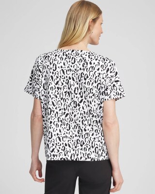 Zenergy® UPF Animal Print Pocket Tee click to view larger image.