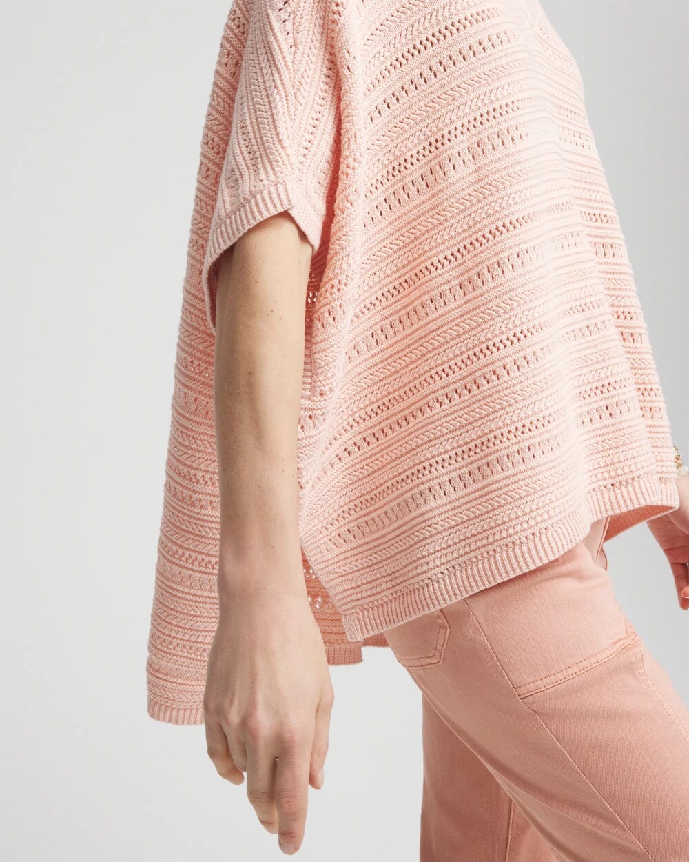 Hi-Lo Hem V-Neck Poncho