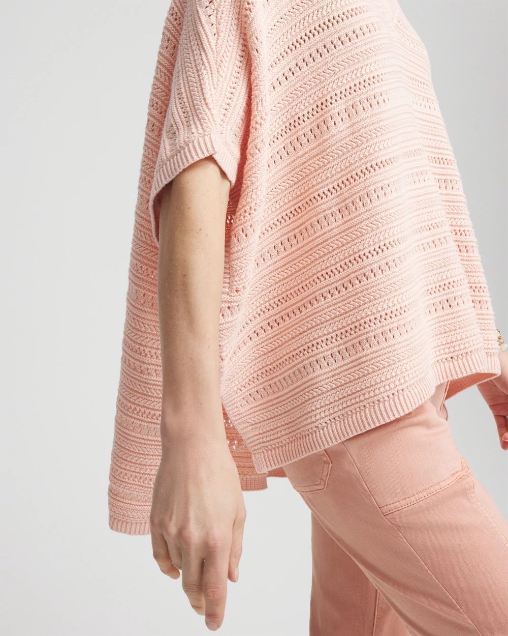 Hi-Lo Hem V-Neck Poncho