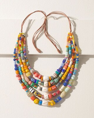 Beaded Multi-strand Necklace