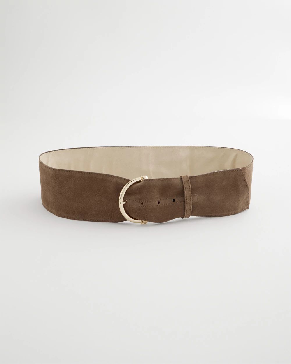 Suede Pull Through Sash Belt