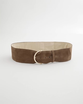Suede Pull Through Sash Belt