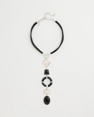 Y-Neck Corded Charm Necklace