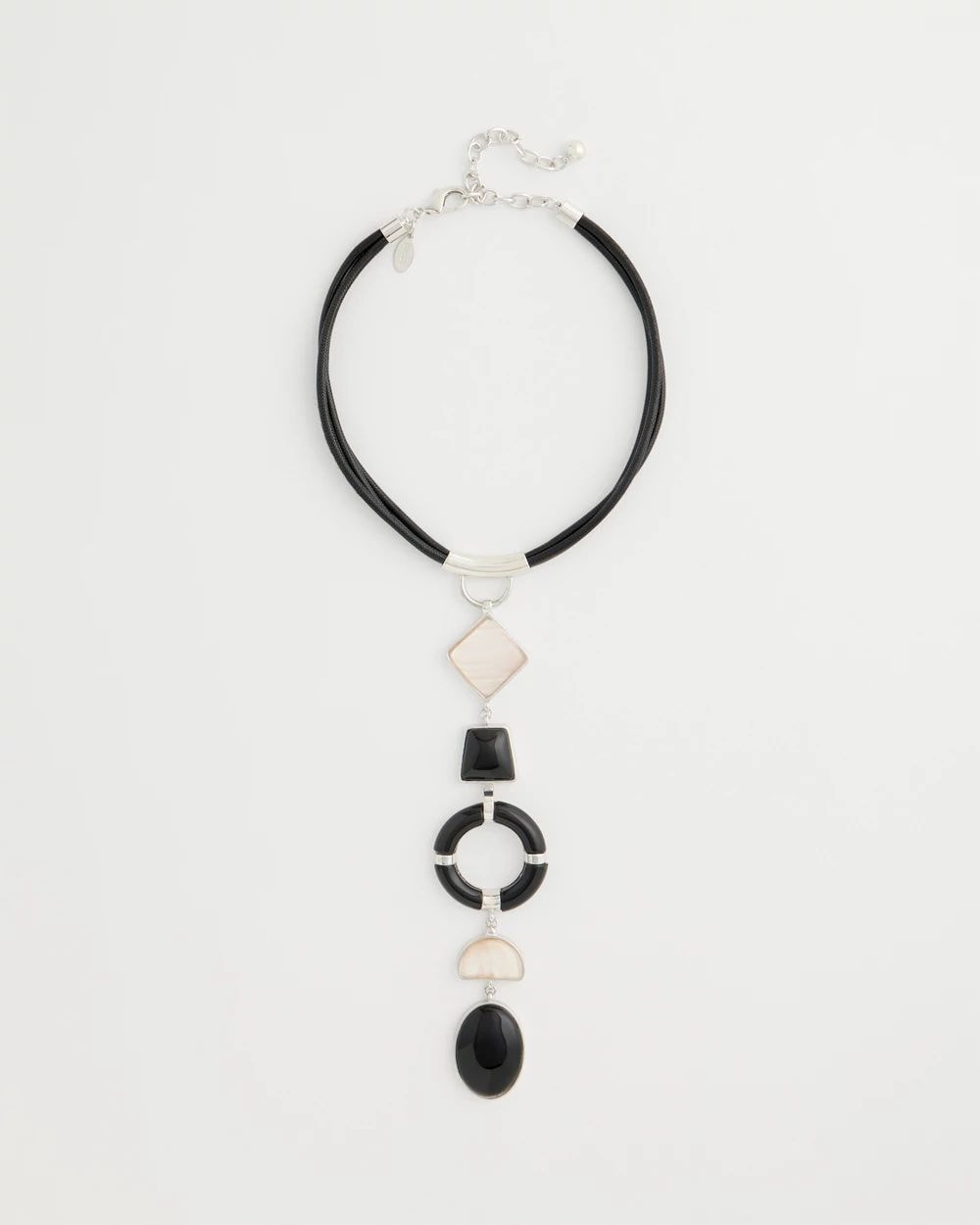 Y-Neck Corded Charm Necklace