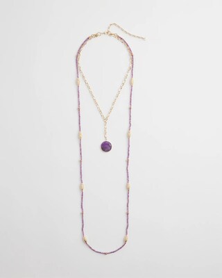 Convertible Filigree Beaded Pendant Necklace