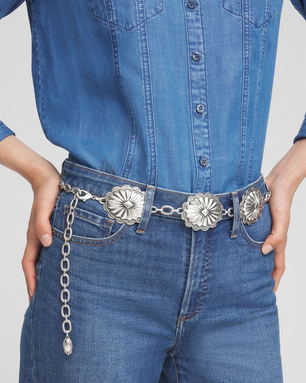 Western Floral Chain Belt