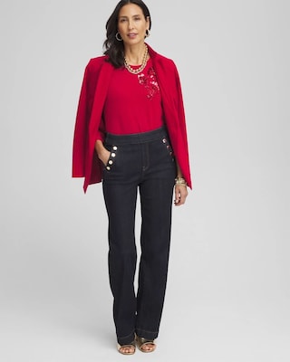 Embellished Ponte Top click to view larger image.