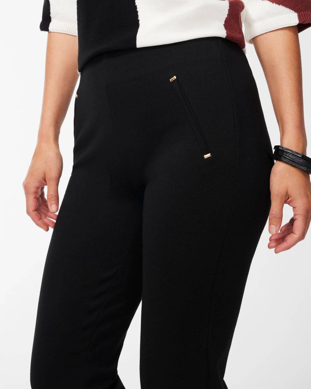 Juliet Ponte Straight Cropped Pants