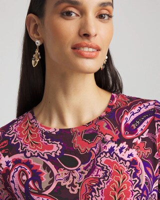 Touch of Cool™ Paisley Layering Tee click to view larger image.