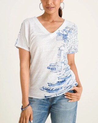 Sailboat Print Tee