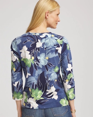 Printed 3/4 Sleeve Perfect Tee click to view larger image.