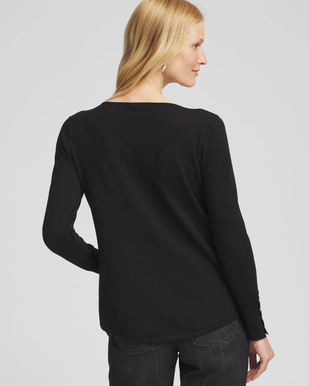 V-Neck Pullover Sweater click to view larger image.