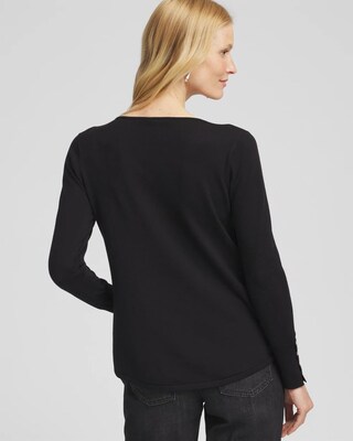 V-Neck Pullover Sweater click to view larger image.