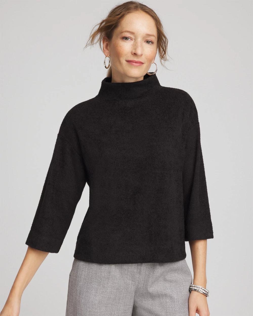 Jacquard Cozy Turtleneck