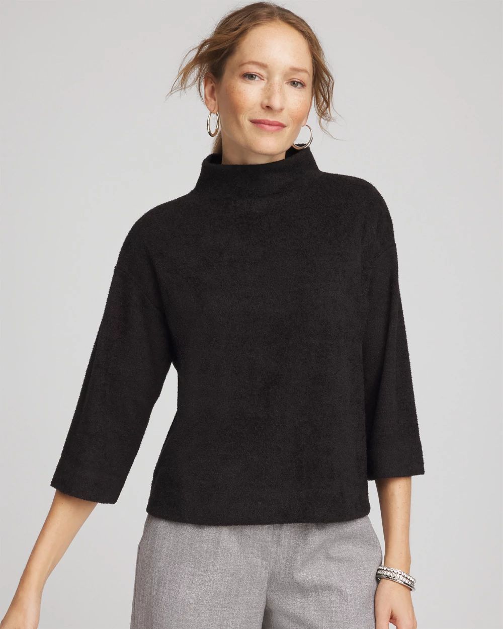 Jacquard Cozy Turtleneck