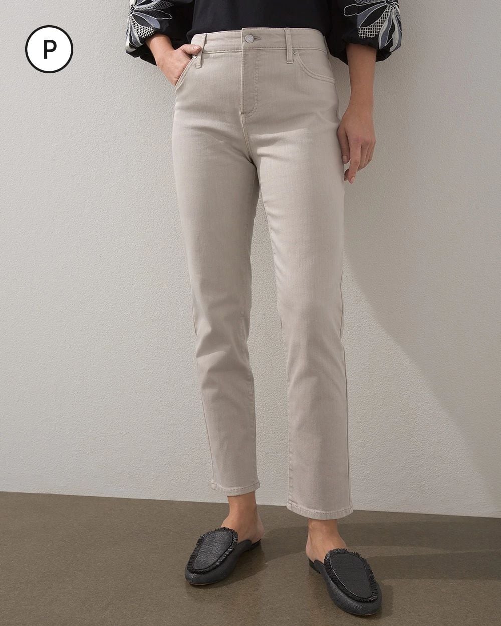 Petite Girlfriend Slim Ankle Jeans