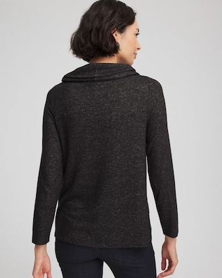 Lace Hem Cowlneck Top click to view larger image.