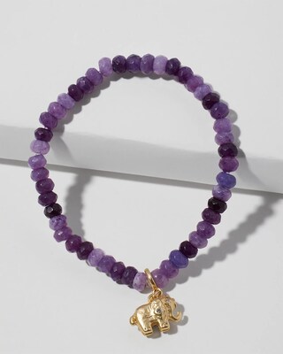 Elephant Drop Off Stretch Bracelet