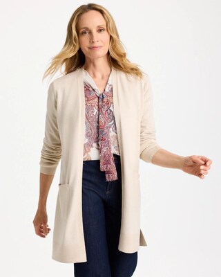 Ella Metallic Pocketed Cardigan