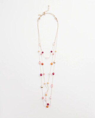 Natural Stone Convertible Necklace click to view larger image.