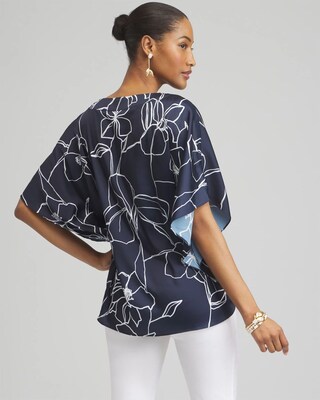 Floral Tie-Front Shirt