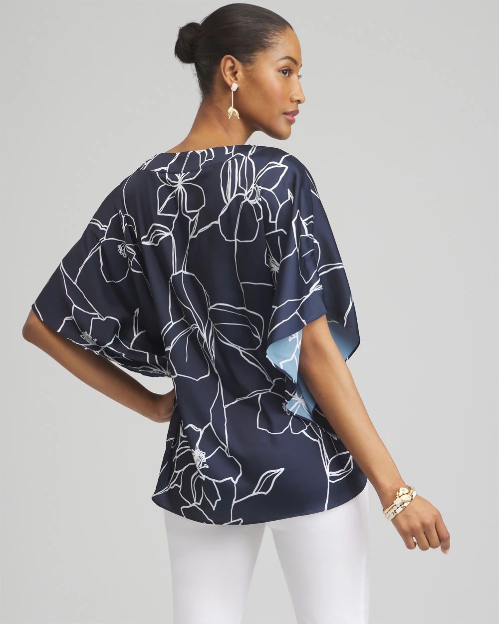 Floral Tie-Front Shirt