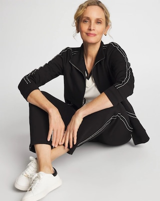 Zenergy® Double-Knit Pique Ankle Pants click to view larger image.