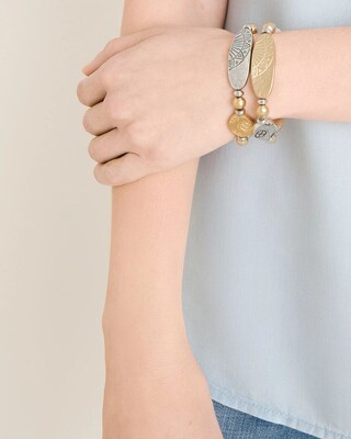 Mixed Metal Bracelet Set