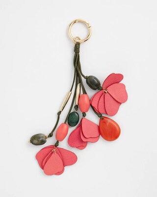 Pink Petals Bag Charm click to view larger image.