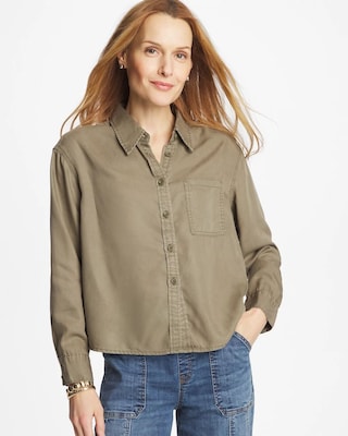 Classic Collared Denim Shirt