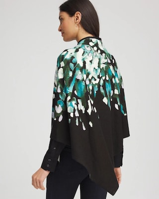 Convertible Knit Boatneck Poncho click to view larger image.