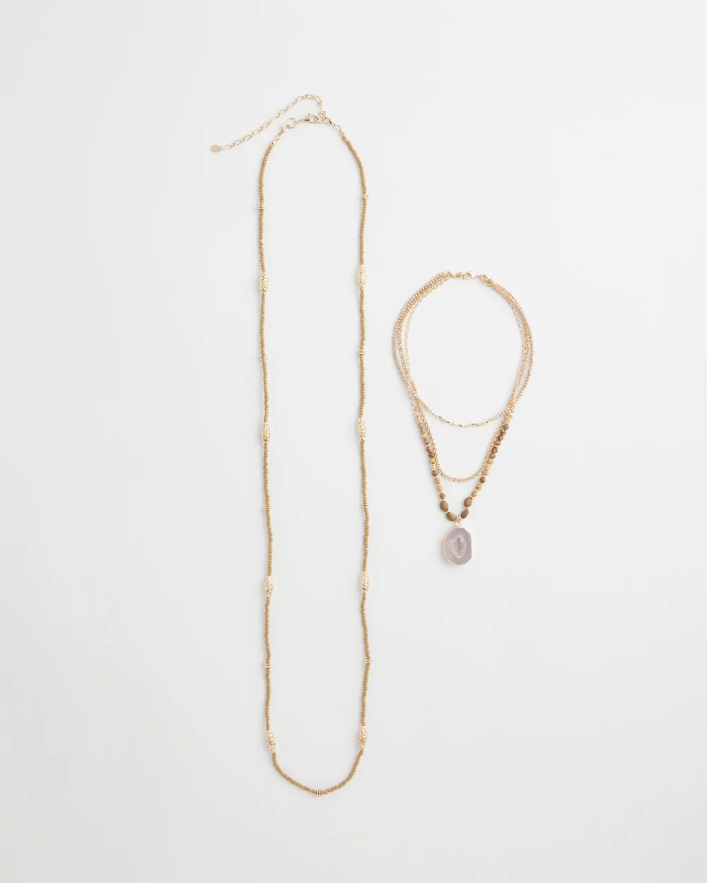 Convertible Agate Pendant Necklace