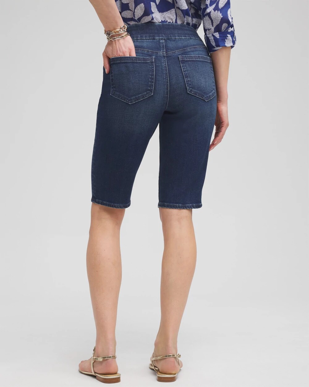 11" Pull-on Denim Shorts