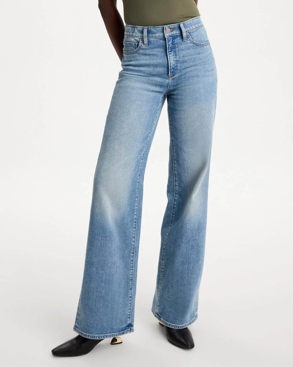 High-Rise Wide-Leg Jeans